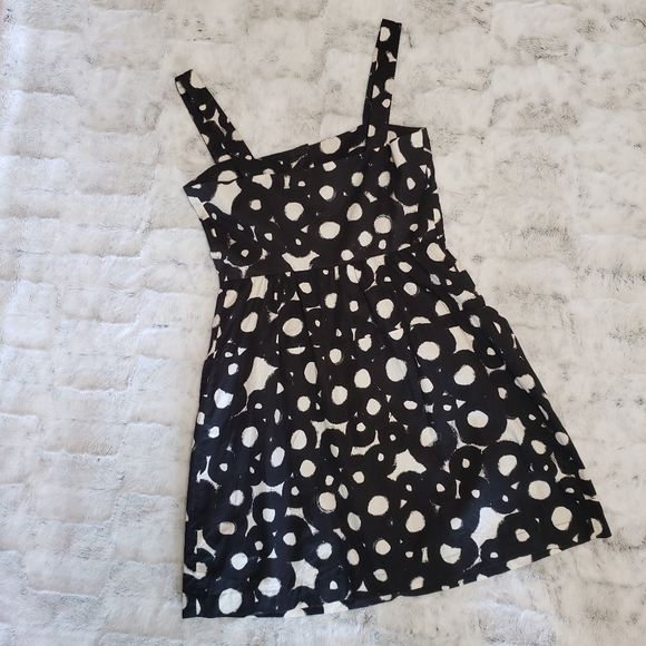 Theory Louni Tangiers Black White Circle Sundress - Picture 2 of 5